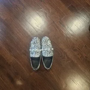 Karl Largafeld Snake Print Pearl Slip-On Loafers Karl Lagerfeld Women main image 4